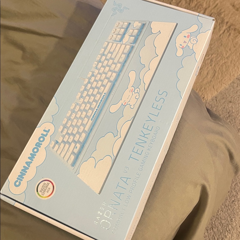 RAZER ORNATA V3 TENKEYLESS KEYBOARD US LAYOUT CINNAMOROLL BRAND NEW